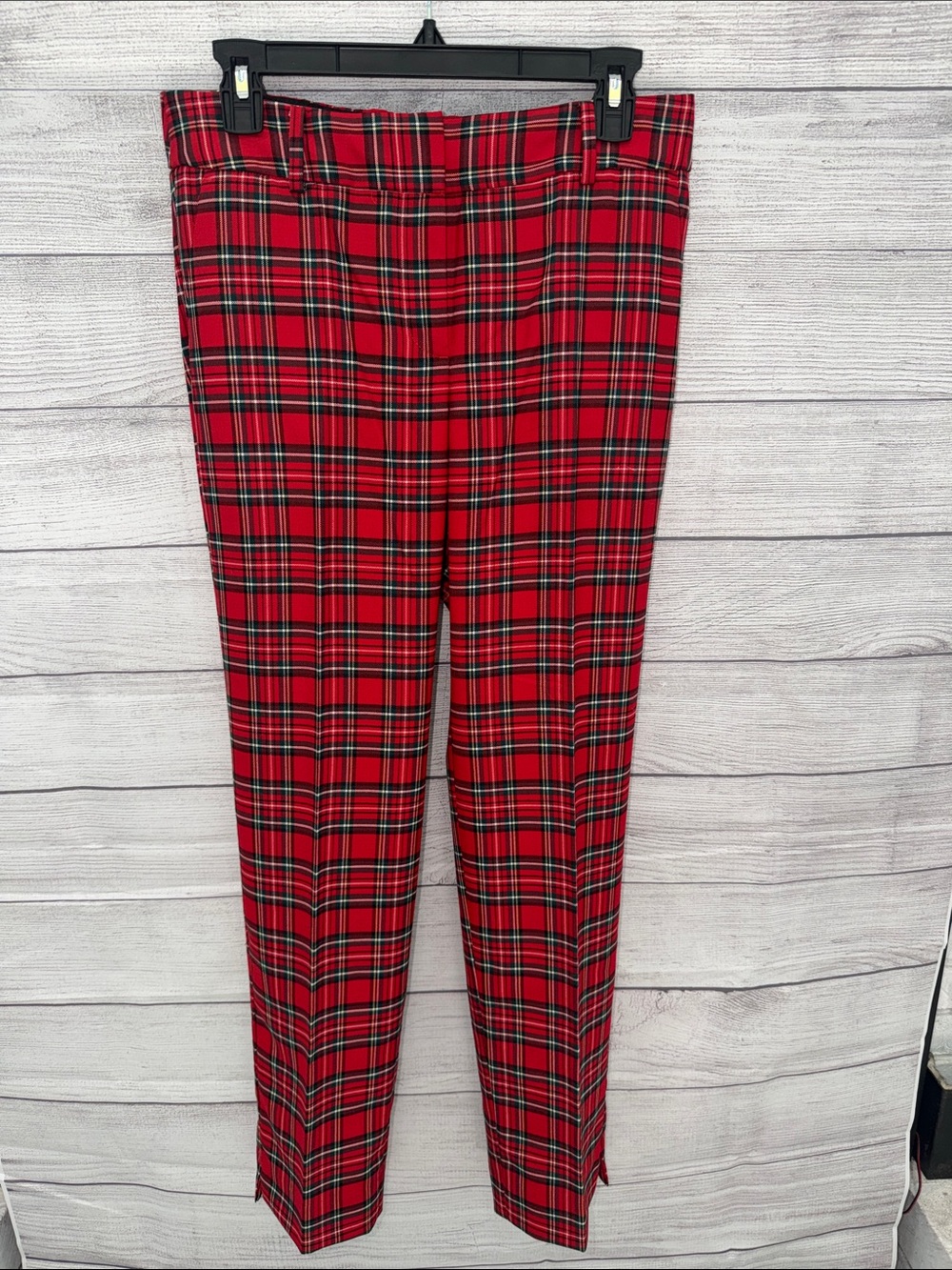 Talbots Red Tartan Plaid Dress Pants